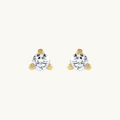 Tri Diamond Studs