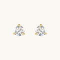 Tri Diamond Studs