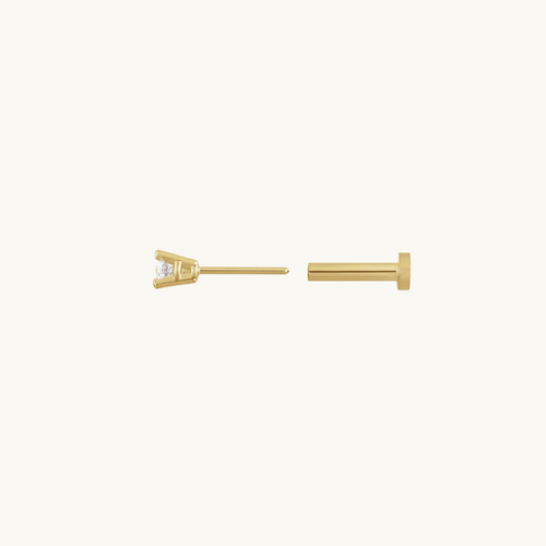 Heaven Flat Back Diamond Studs