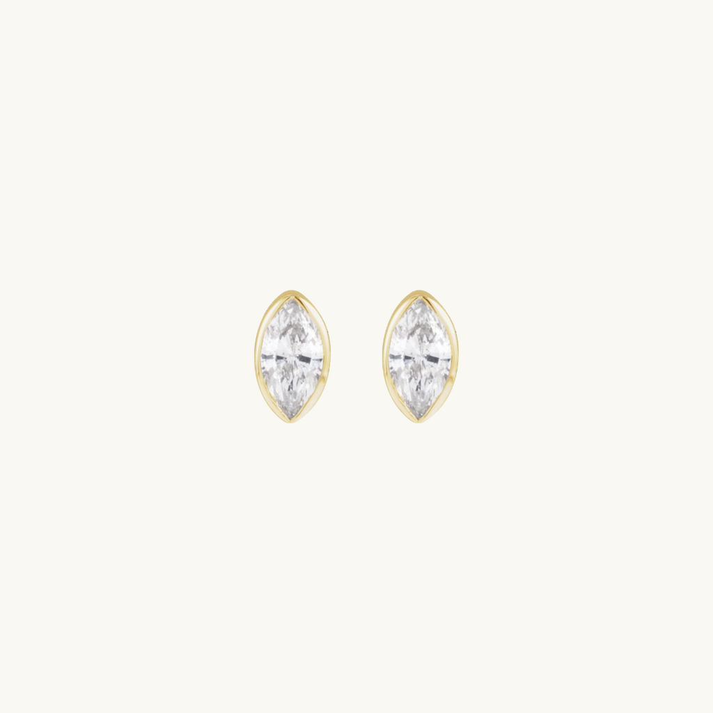 Marquise Diamond Studs
