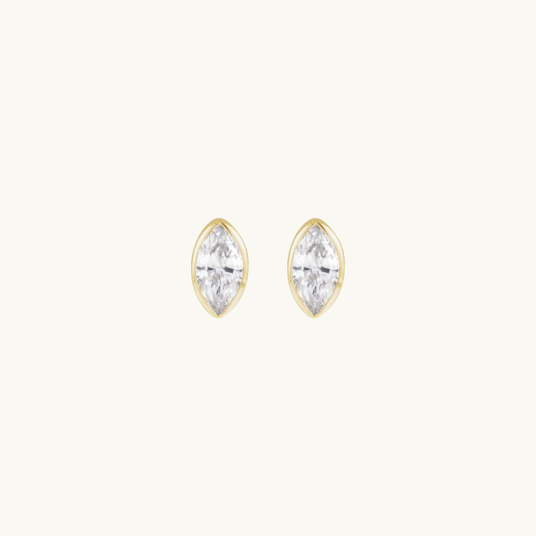 Marquise Diamond Studs