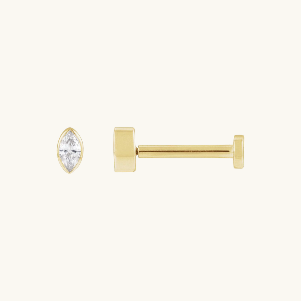 Marquise Diamond Studs