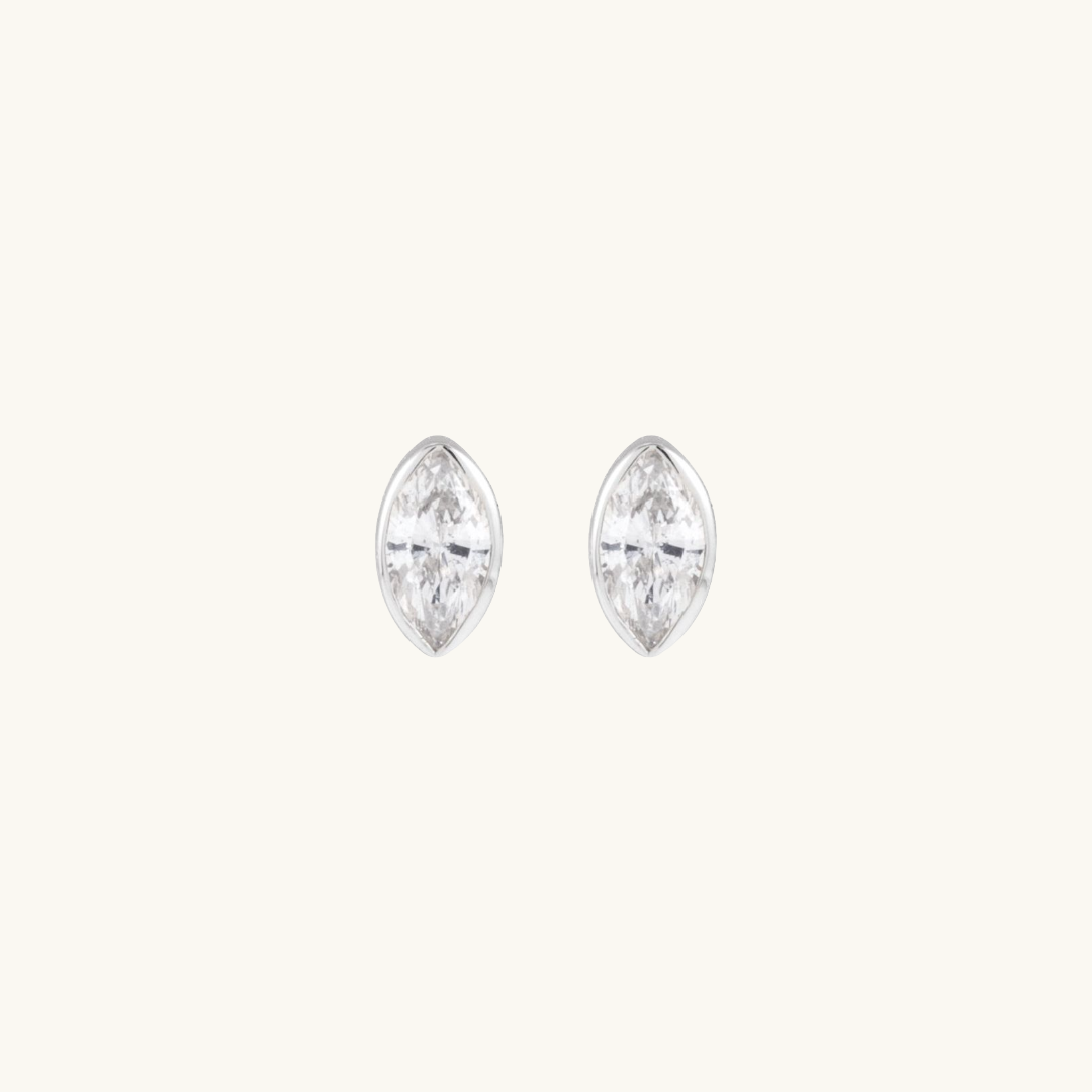 Marquise Diamond Studs